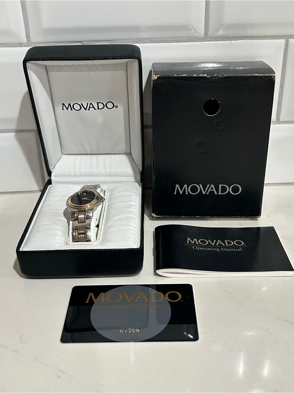 Vintage Movado Museum Classic Two-Tone Women’s Watch With New Battery